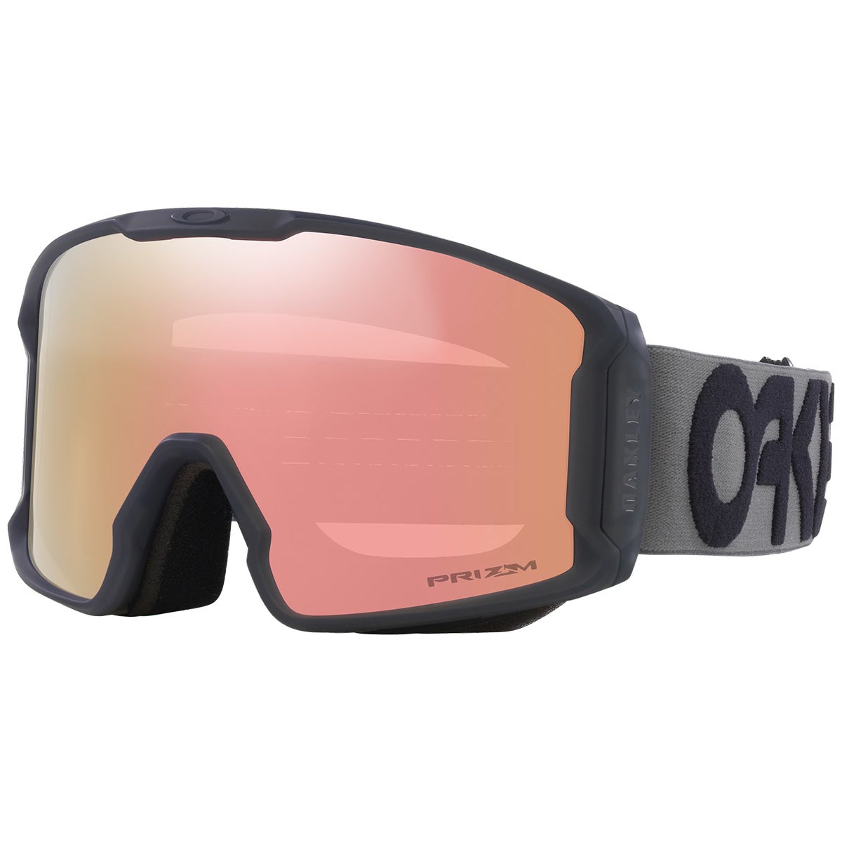 Oakley Line Miner L Prizm Goggles in Forged Iron/Rose Gld