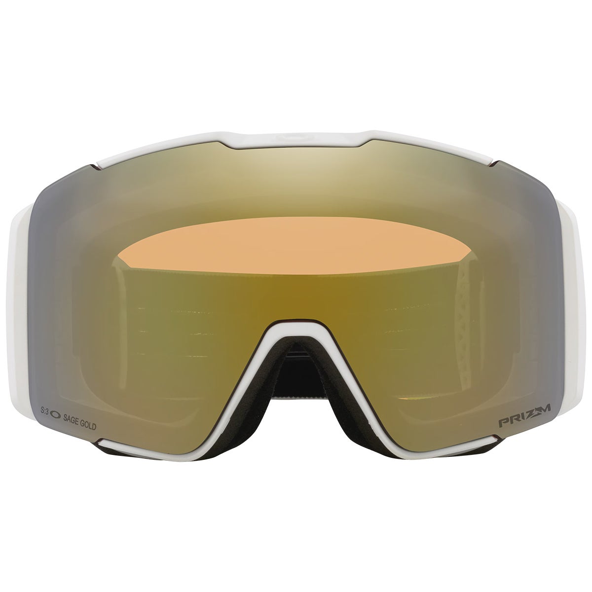 Oakley Line Miner Pro L Prizm Goggles in Matte White/Sage Gold