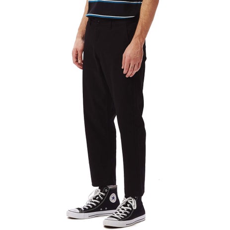 Obey Straggler Flooded Pants in Black
