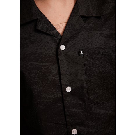 Passport Cave In Casual Shirt in Black