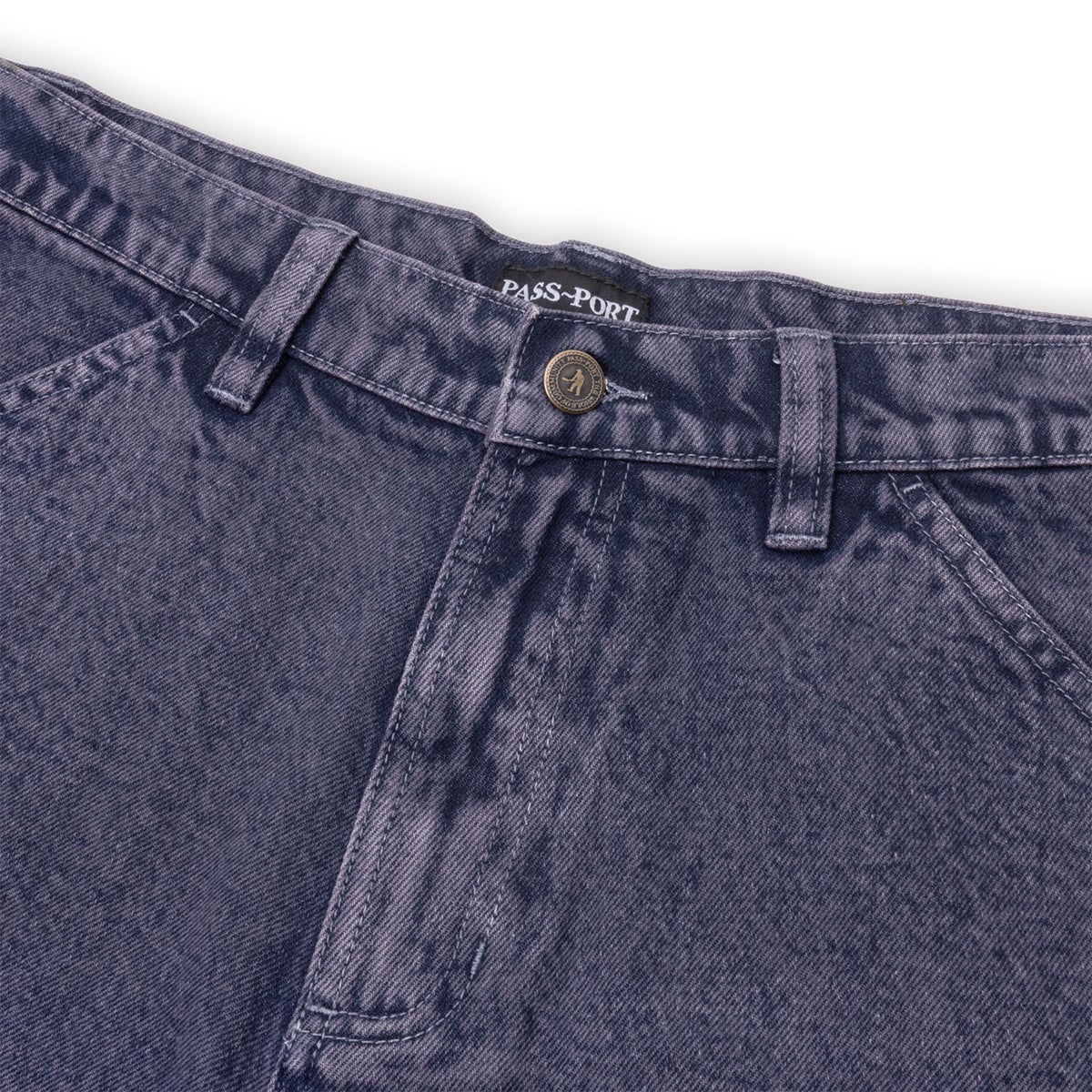 Passport Denim Workers Club Jean in Purple Over Dye Passport Denim Workers Club Jean in Purple Over Dye