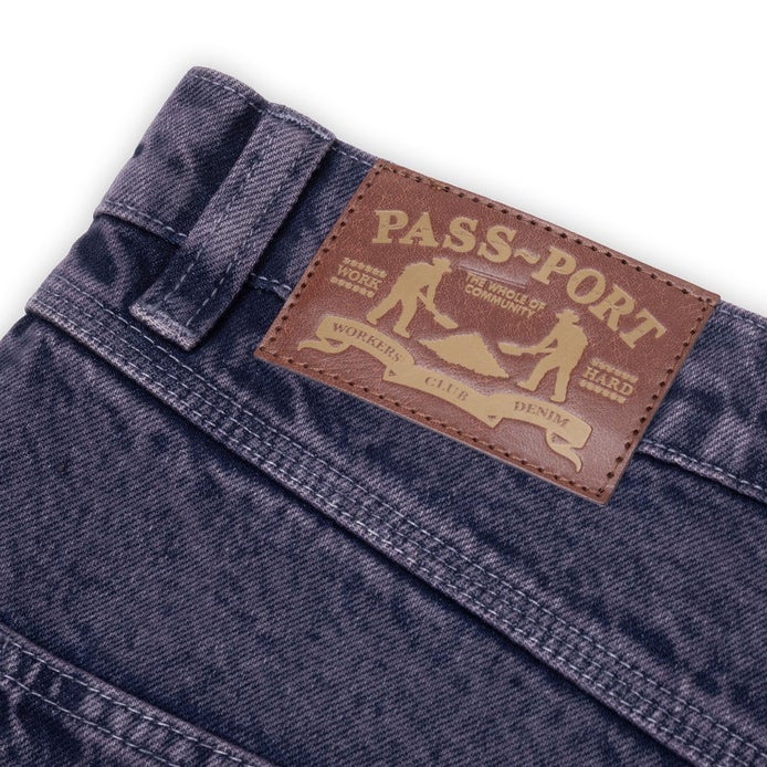 Passport Denim Workers Club Jean in Purple Over Dye