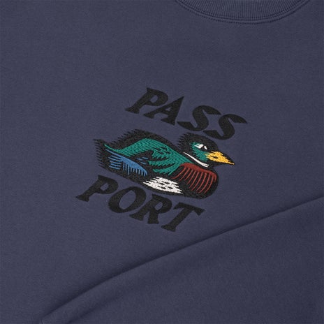 Passport Fast Duck Sweater in Dusty Blue
