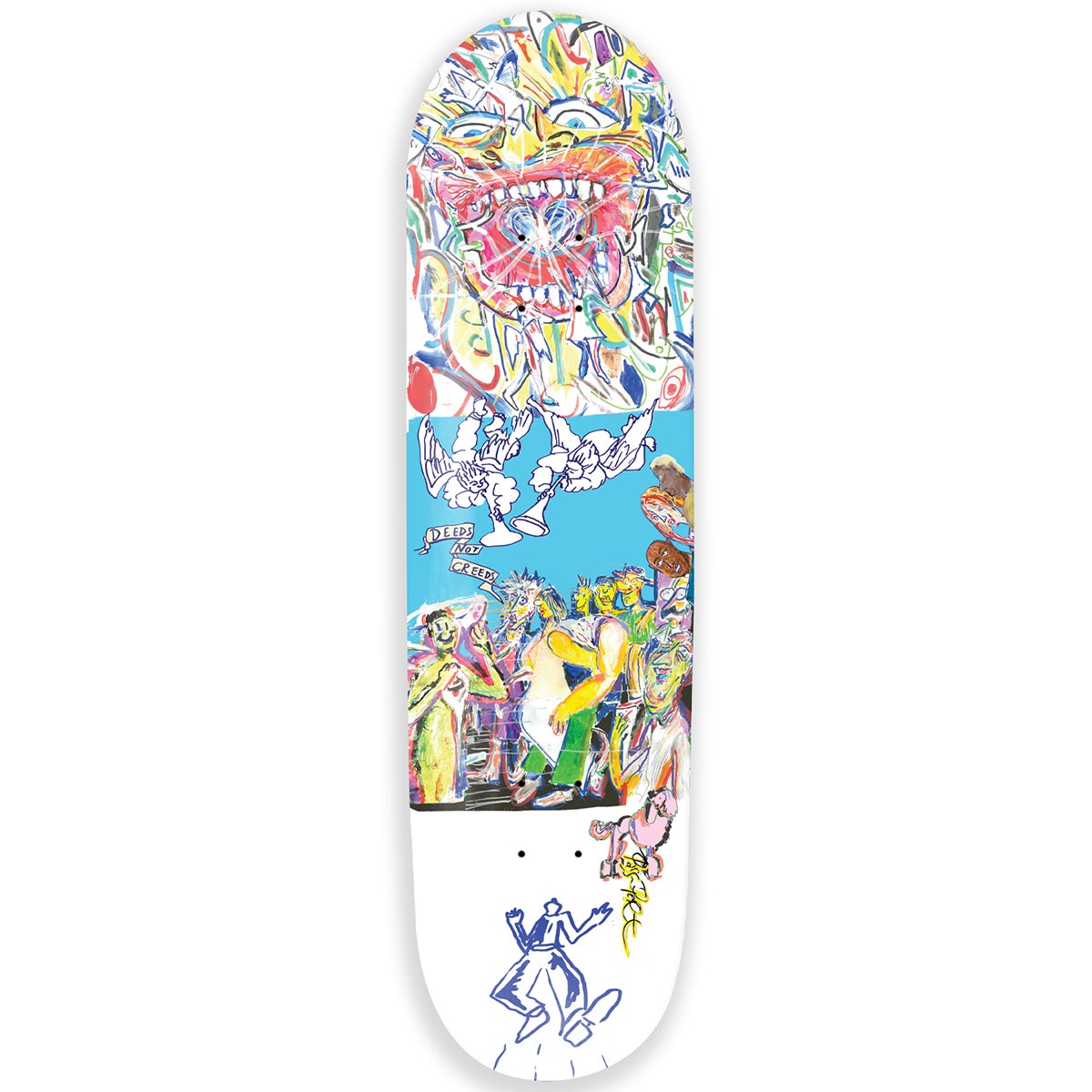 Passport Heaven & Hell Skateboard Deck in Deeds Not Creeds | Boardertown JP