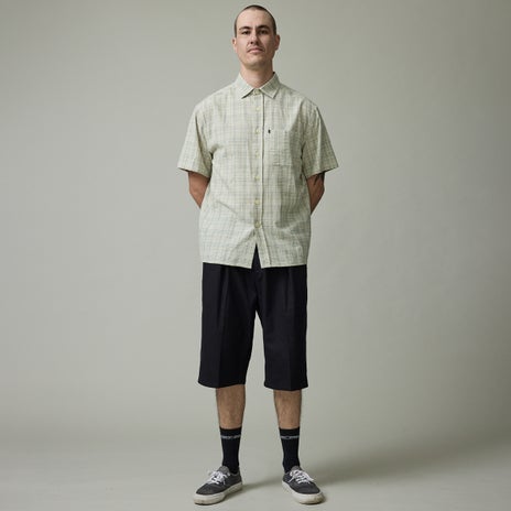 Passport Herringbone Leagues Club Short in Black