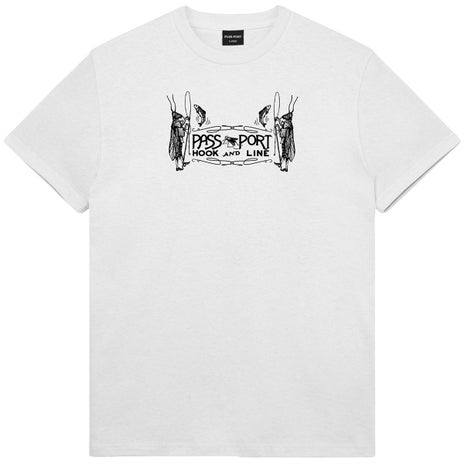 Passport Hook & Line Tee in White