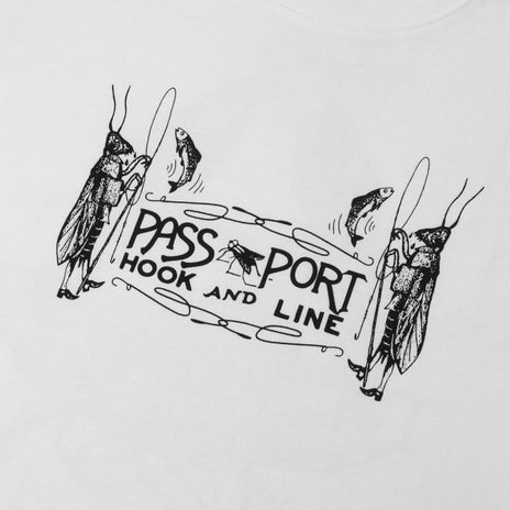 Passport Hook & Line Tee in White