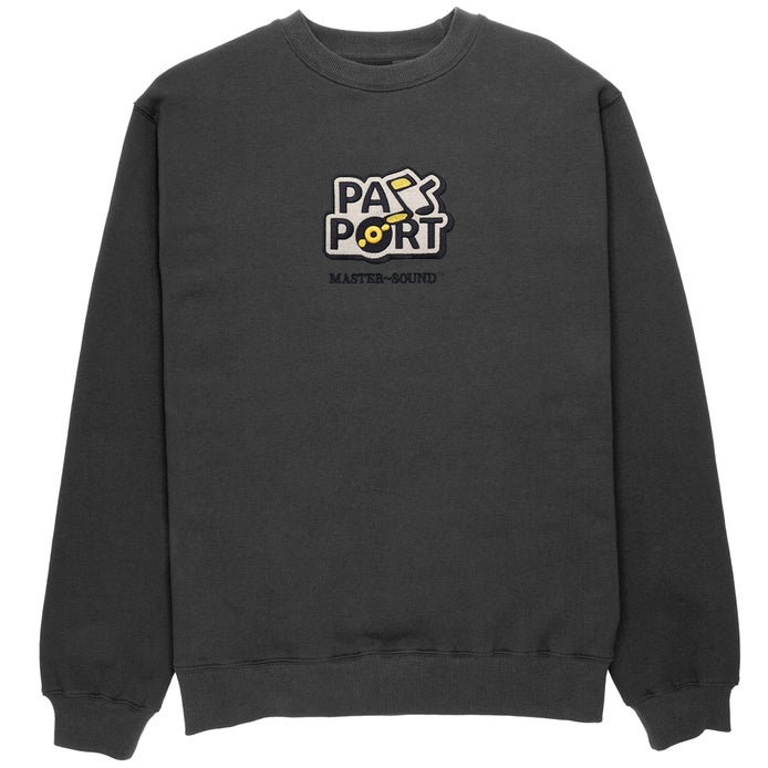 Passport Master~Sound Embroidered Sweater in Tar | Boardertown