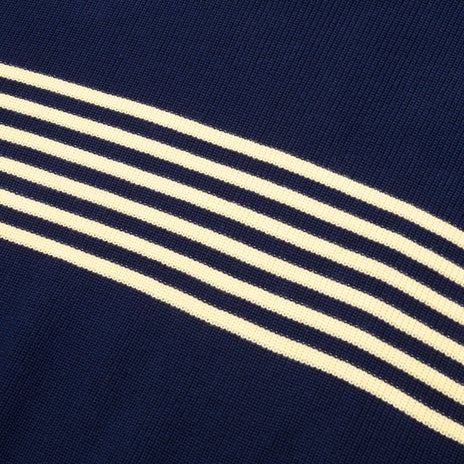 Passport Organic Cotton Stripe Knit Sweater in Navy/Cream