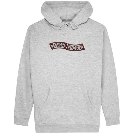 Passport Red Flag Hood in Ash