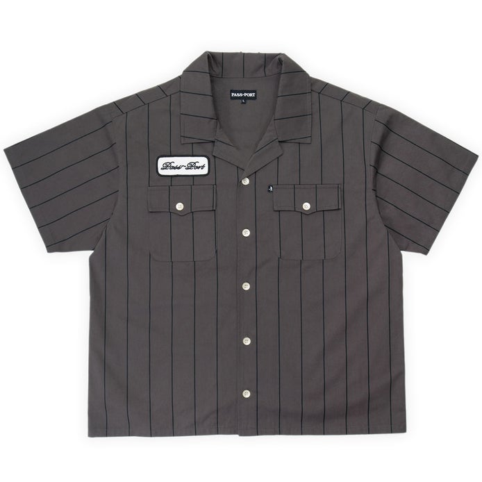 Passport Striped Casual Shirt in Tar