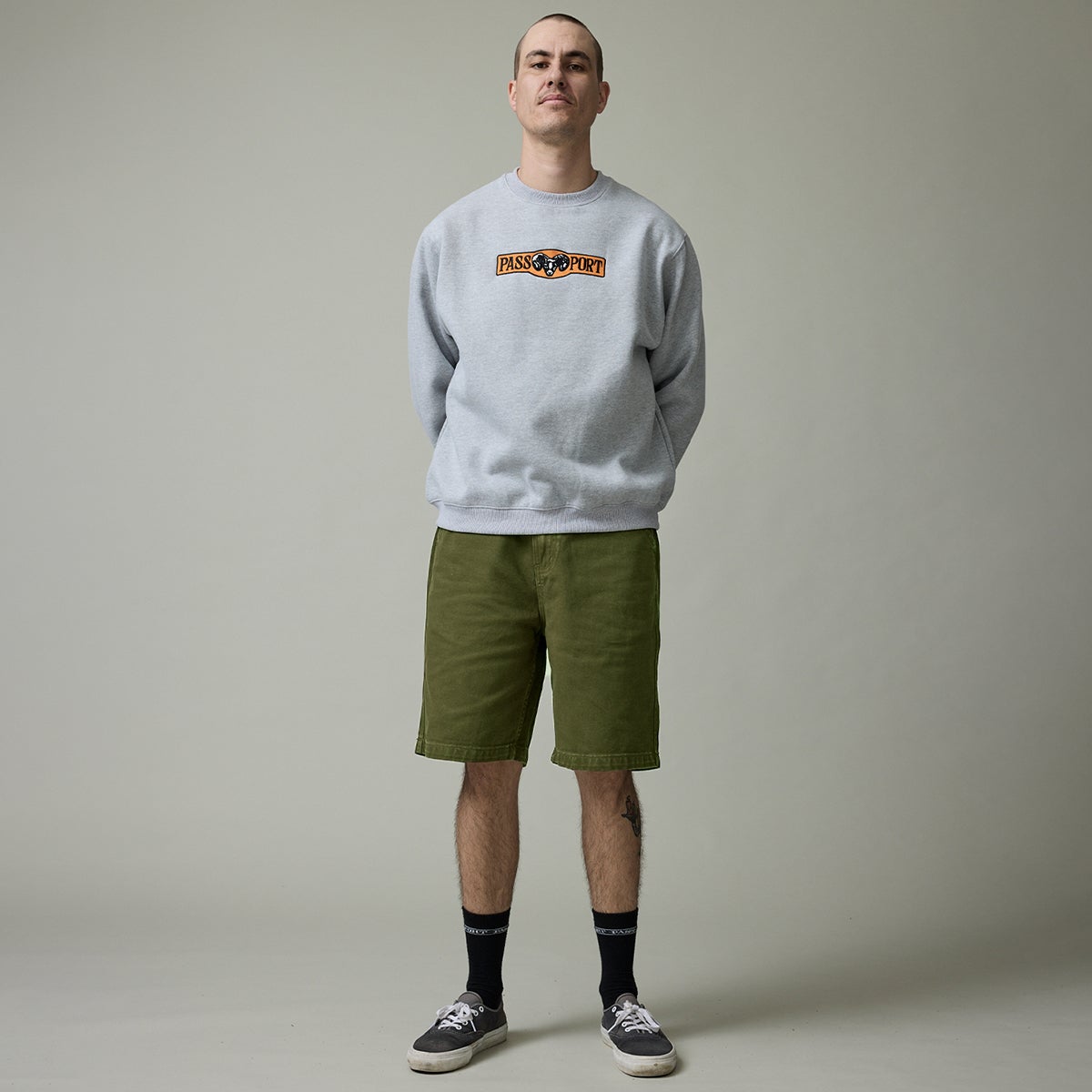 Passport Workers Club Jean Short in Olive | Boardertown AU