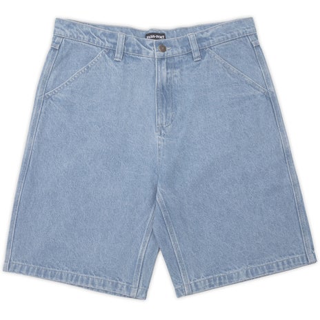 Passport Workers Club Jean Short in Washed Light Indigo