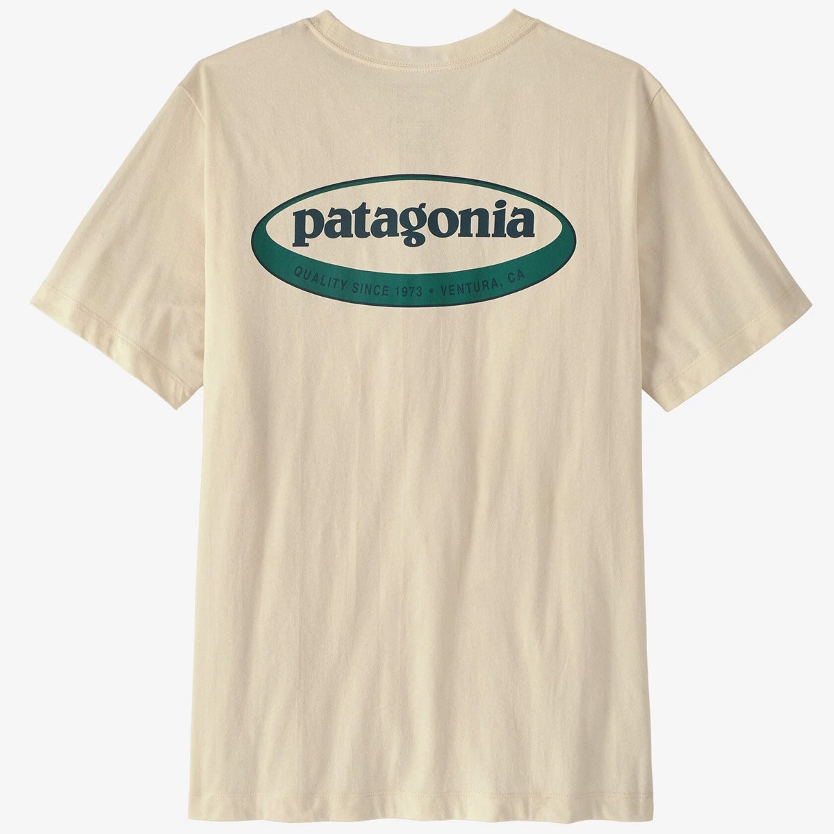 Patagonia '95 Oval Logo T-Shirt in Undyed Natural | Boardertown