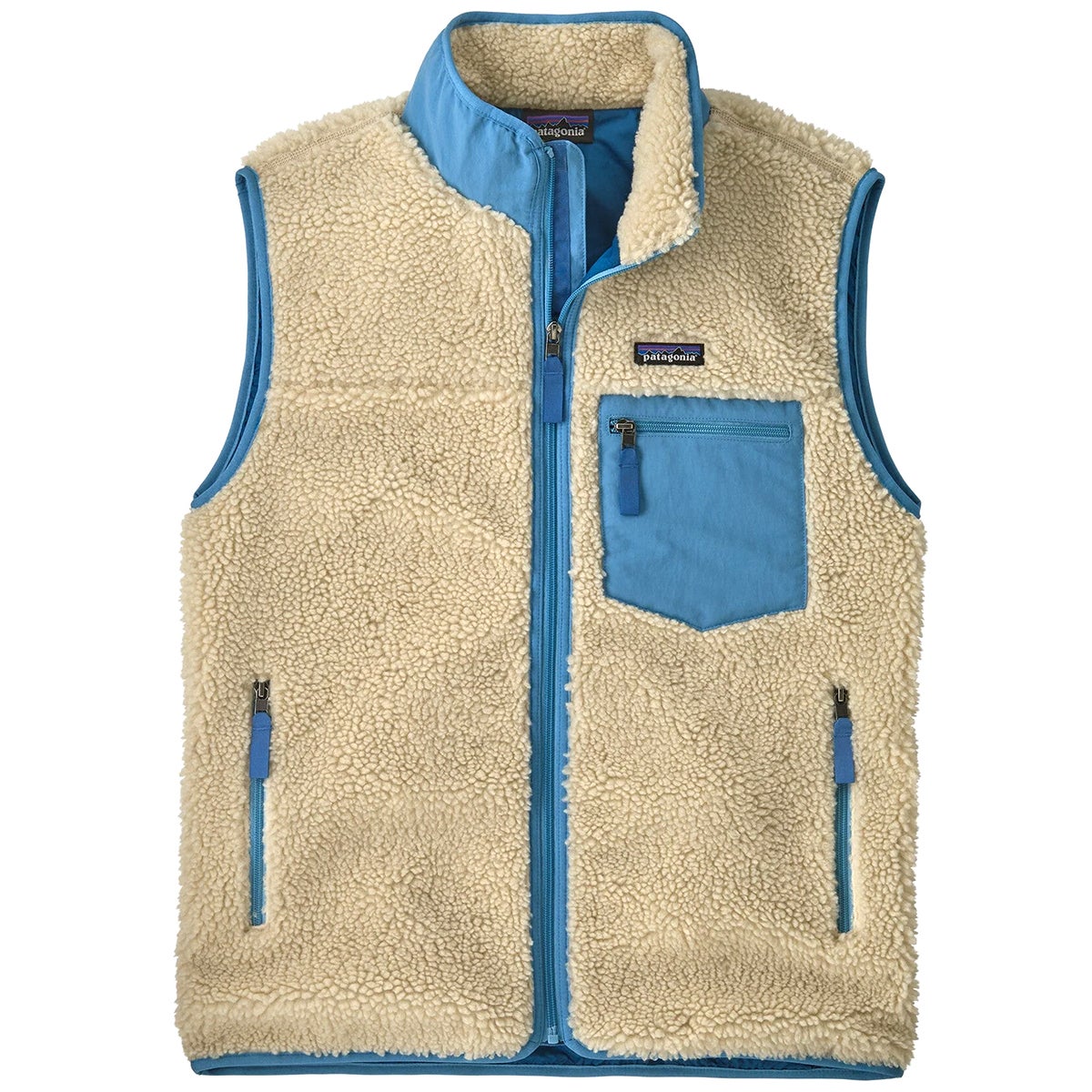 Patagonia Classic Retro-X Jacket in Dark Natural/Shore Blue