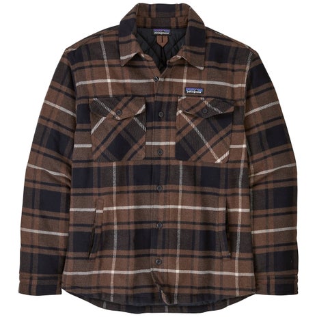 Patagonia LW Insulated Fjord Flannel Shirt in Outdoor/Molasses Brown