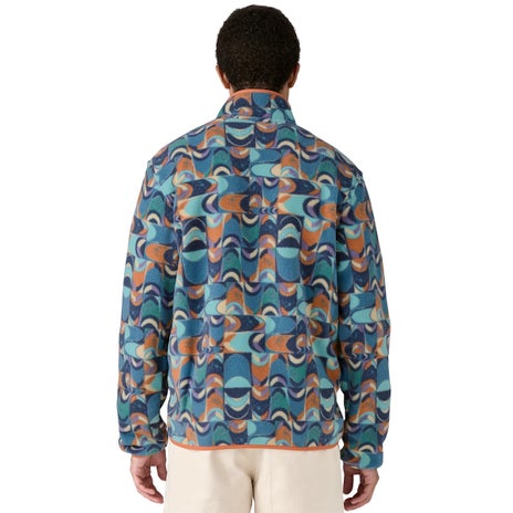 Patagonia LW Synchilla Snap T Pullover in Swallowtail Geo/Still Blue