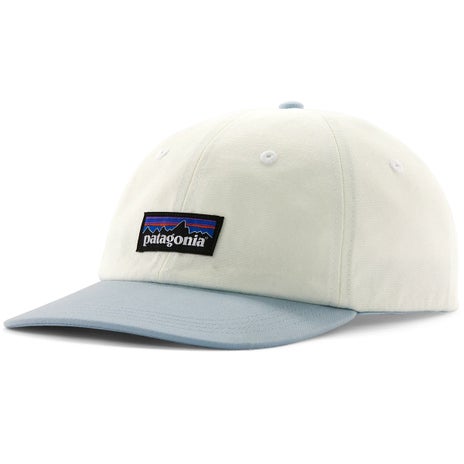Patagonia P-6 Label Trad Cap in Birch White/Fleck Blue