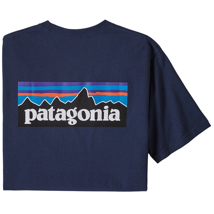 Patagonia P-6 Logo Responsibili-Tee in Navy Boardertown