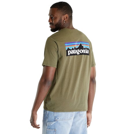 Patagonia P-6 Logo Responsibili-Tee in Wyoming Green