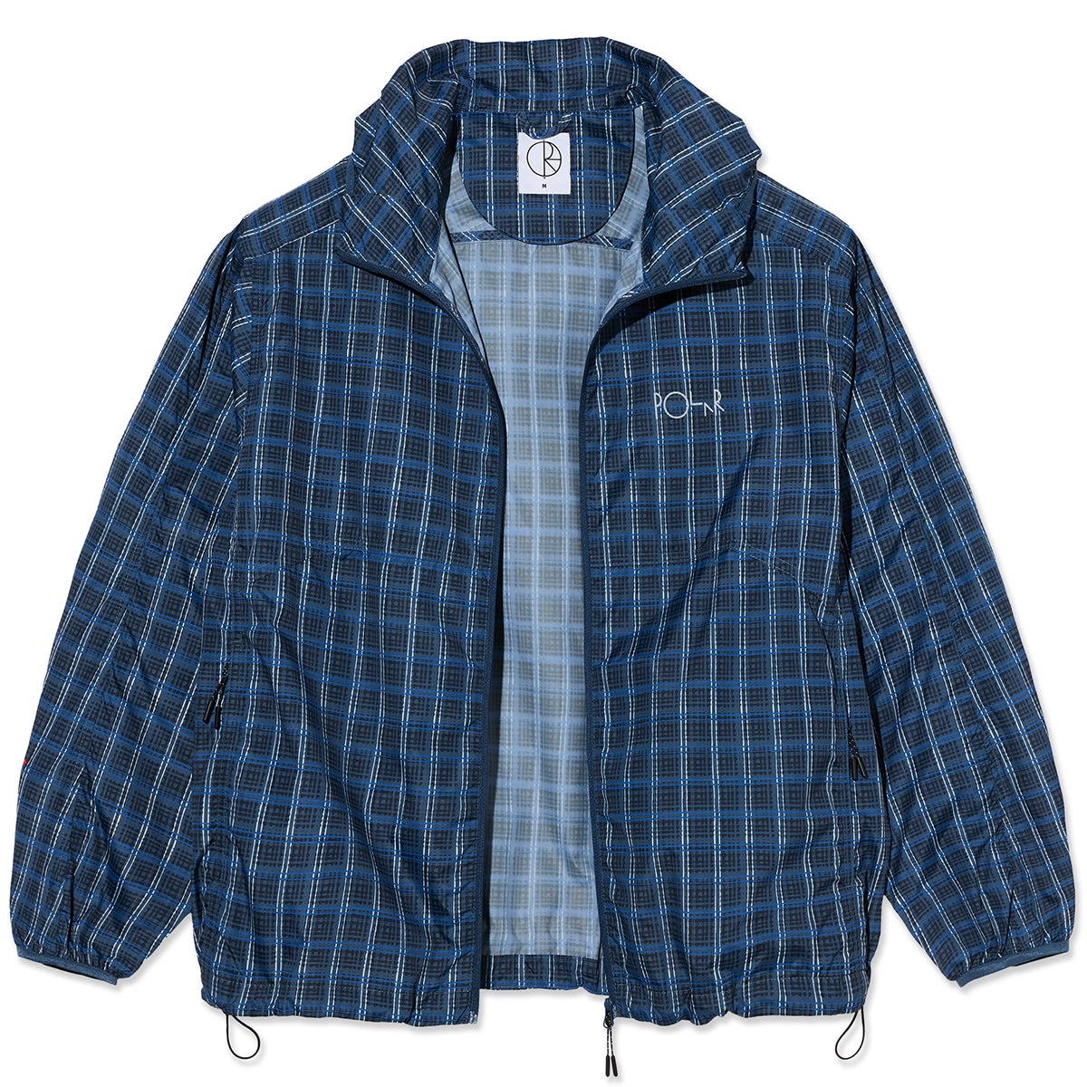 Polar Chase Light Shell Jacket in Blue Check | Boardertown