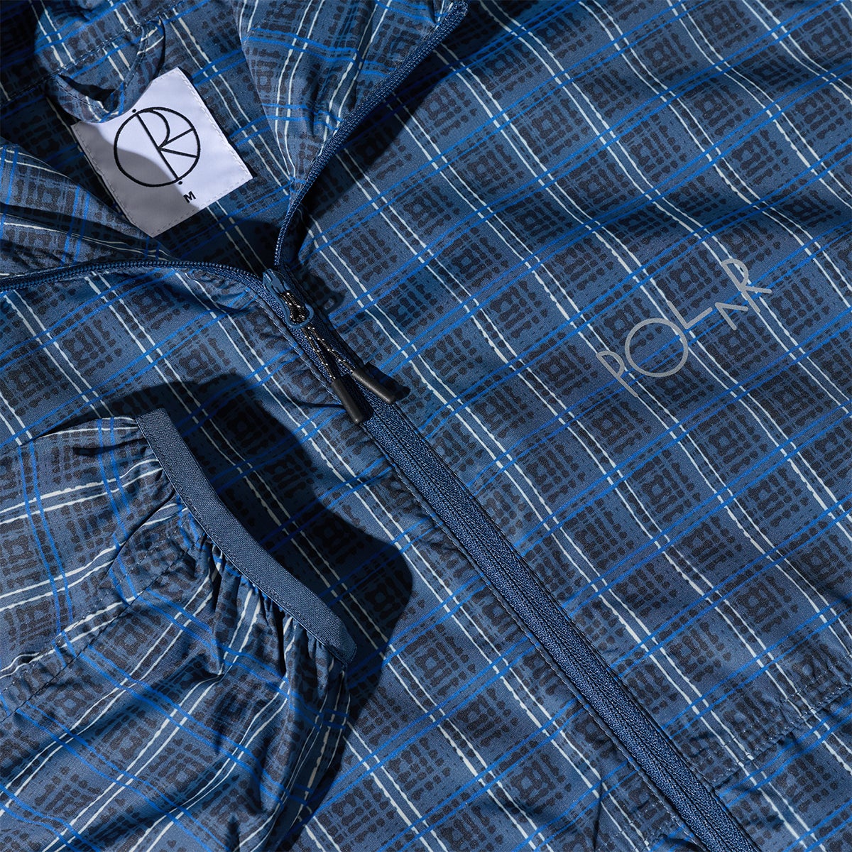 Polar Chase Light Shell Jacket in Blue Check | Boardertown