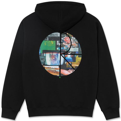 Polar Dave Ourselves Collage Hood in Black