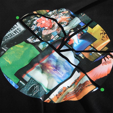 Polar Dave Ourselves Collage Hood in Black