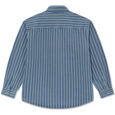 Polar Mike Denim Shirt in Blue/Yellow