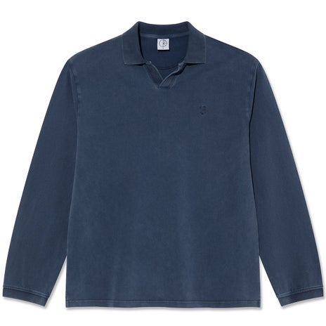 Polar Serge Polo L/S Shirt in Blue