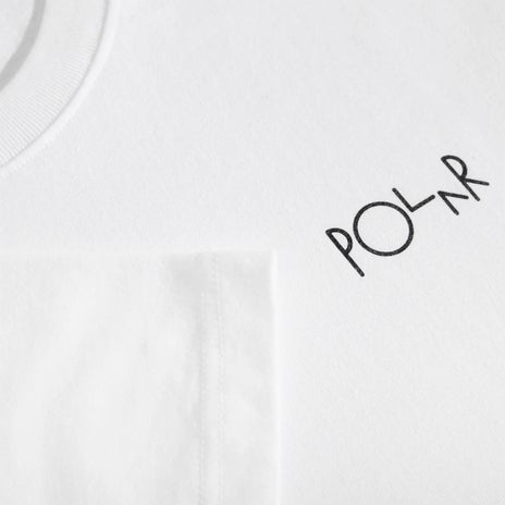 Polar Social Side Tee in White