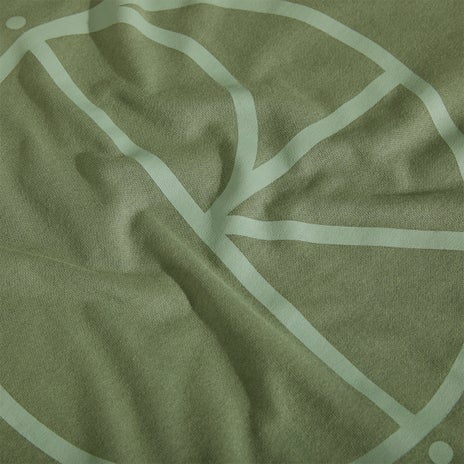 Polar Stroke Logo Contrast Tee in Moss Green
