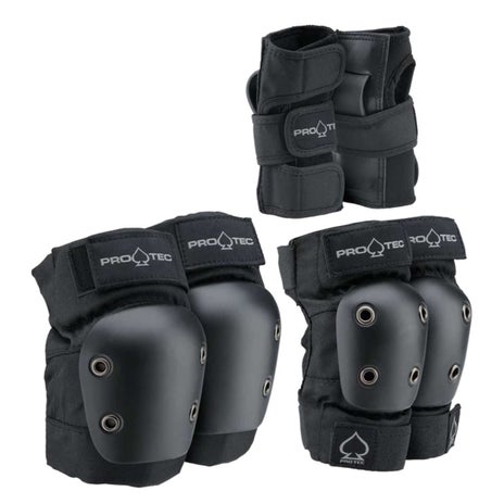 Pro-Tec Street Gear Junior Pad Set in Black