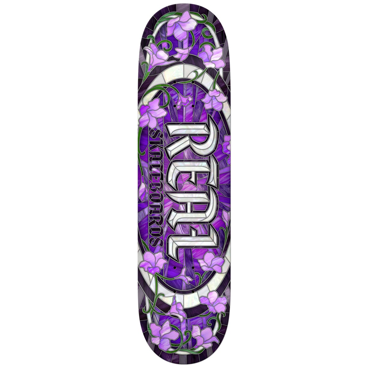 NEW - REAL SKATEBOARDS - Teal & Purple Doves Renewal  Skateboard Deck 8.06
