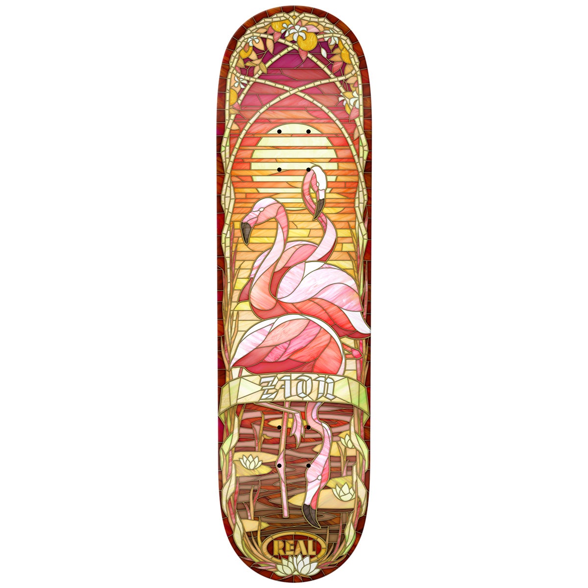 Ishod Wair RARE ZION WRIGHT Real Cathedral Flamingo Stained