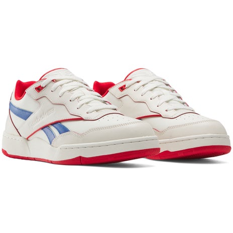 Reebok BB 4000 II Shoe in Chalk/Vector Blue/Vector Red