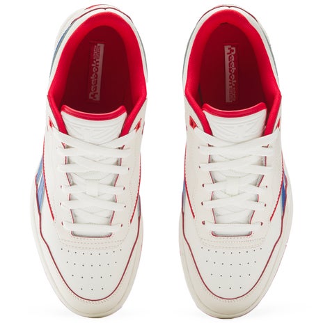 Reebok BB 4000 II Shoe in Chalk/Vector Blue/Vector Red