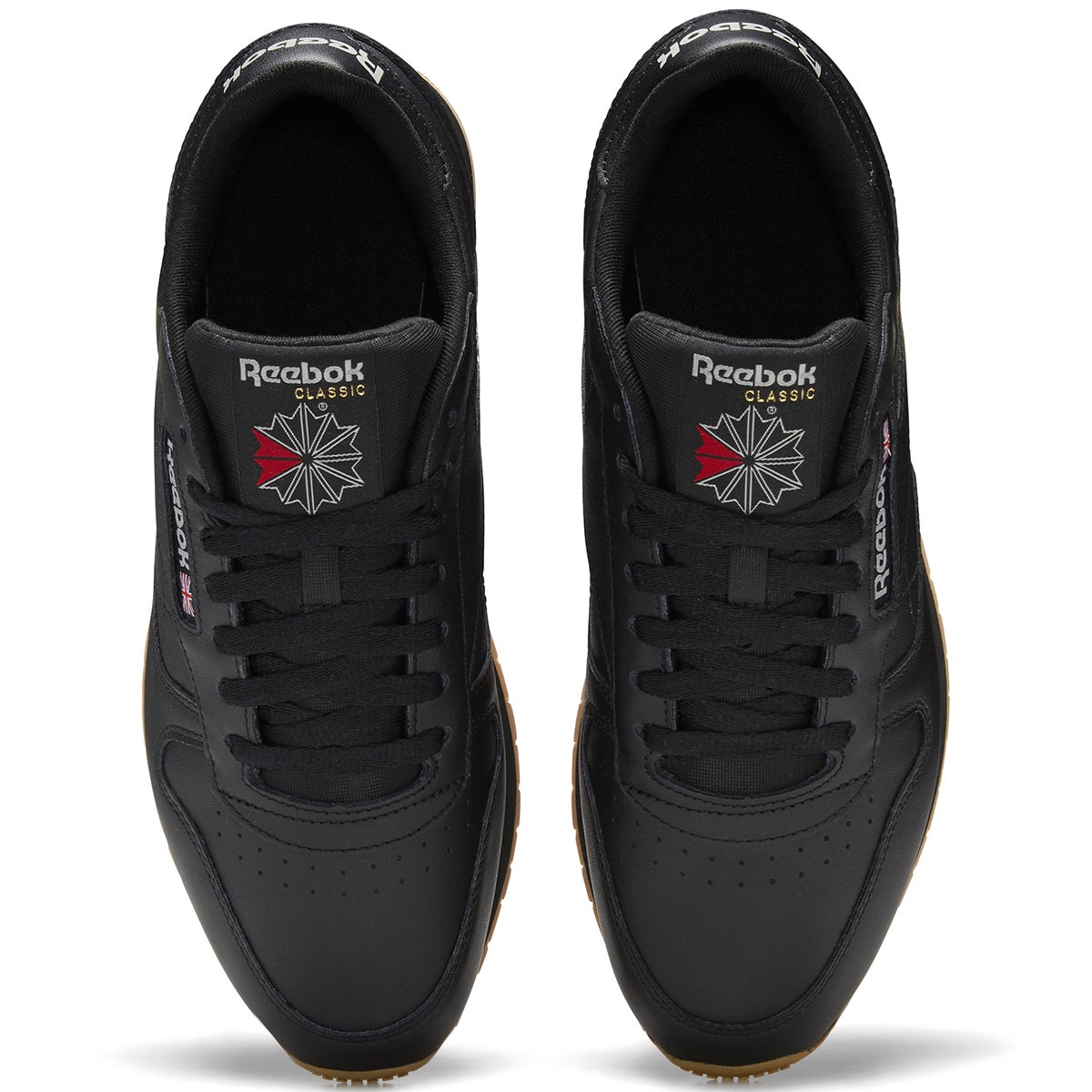 Reebok Classic Leather in Black Grey Gum Boardertown