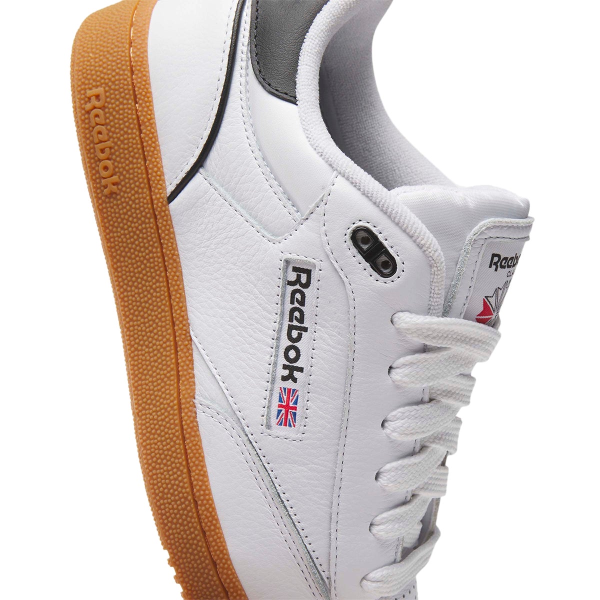 Reebok Club C Bulc in White Black Rubber Gum Boardertown