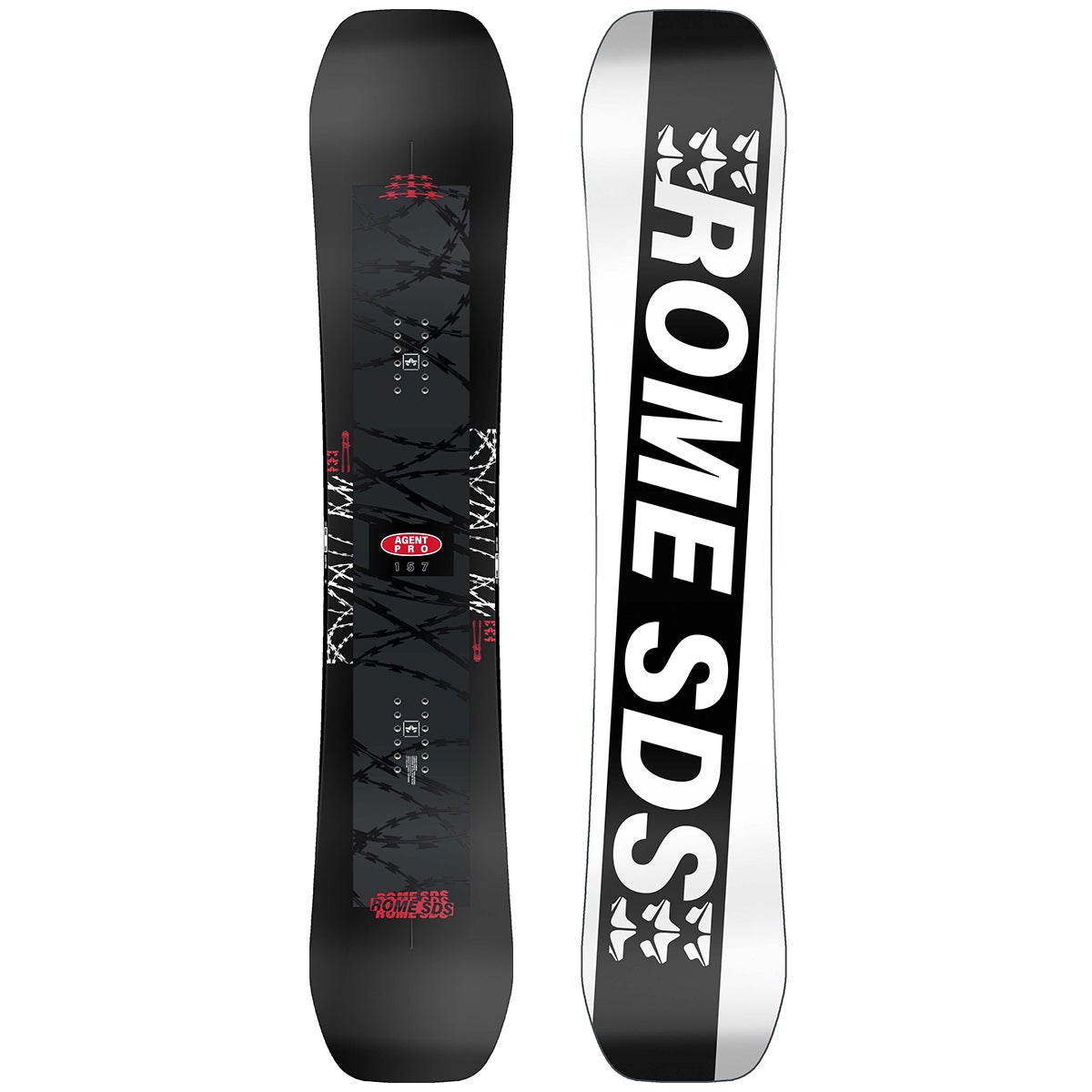 Rome Agent Pro Snowboard 2024 in 161W Boardertown