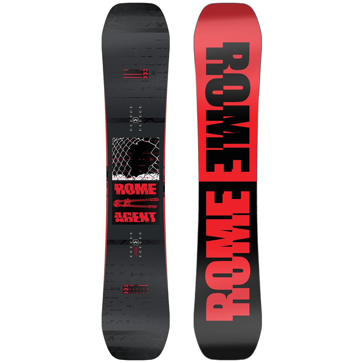 Rome Agent Snowboard 2023 in 157 Boardertown