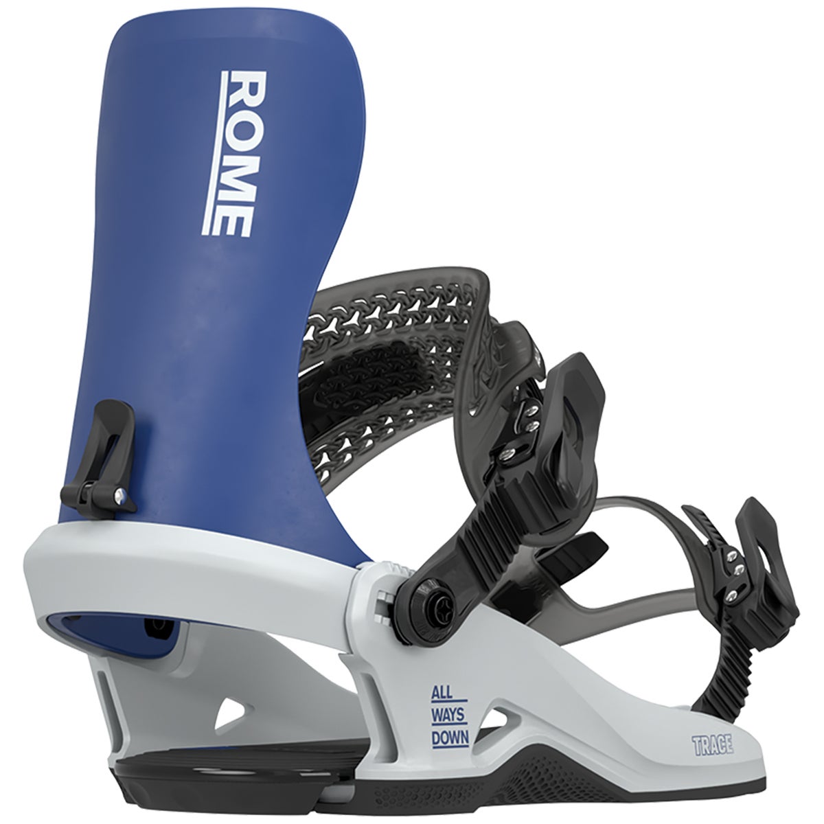 Rome Trace Snowboard Bindings in Grey/Blue Boardertown