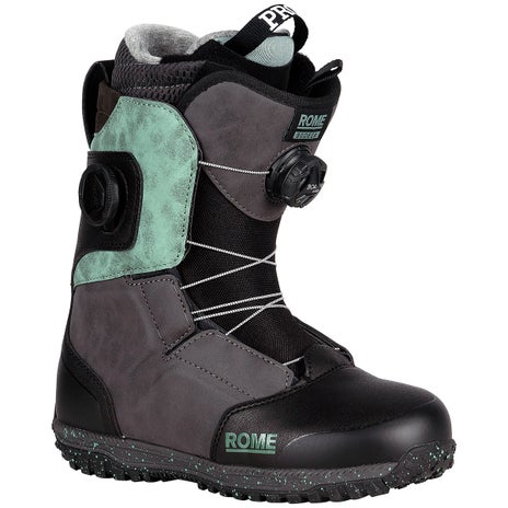 Rome Women's Bodega Boa Snowboard Boots in Black/Teal