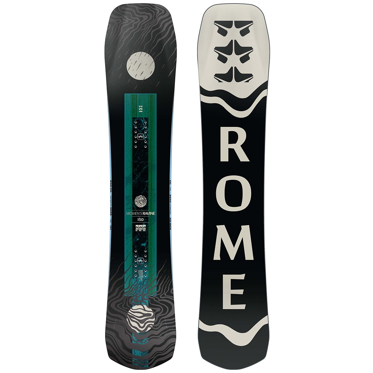 Rome Women's Ravine Snowboard 2024 in 144 Boardertown