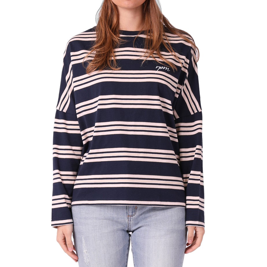 RPM Madi L/S Tee in Navy/Pink