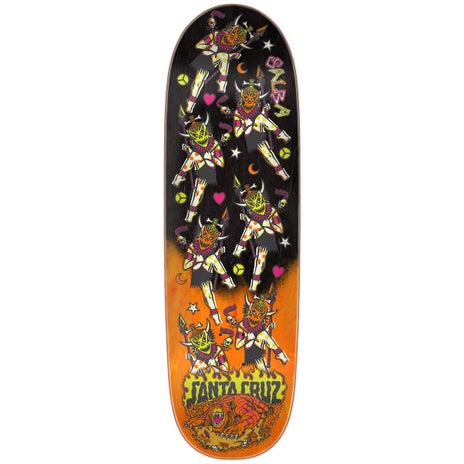 Santa Cruz Firedance Egg Skateboard Deck in Alba