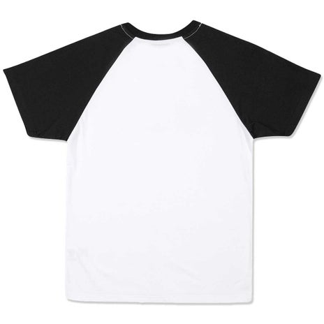 Santa Cruz Global Flame Strip Front Youth Tee in White/Black