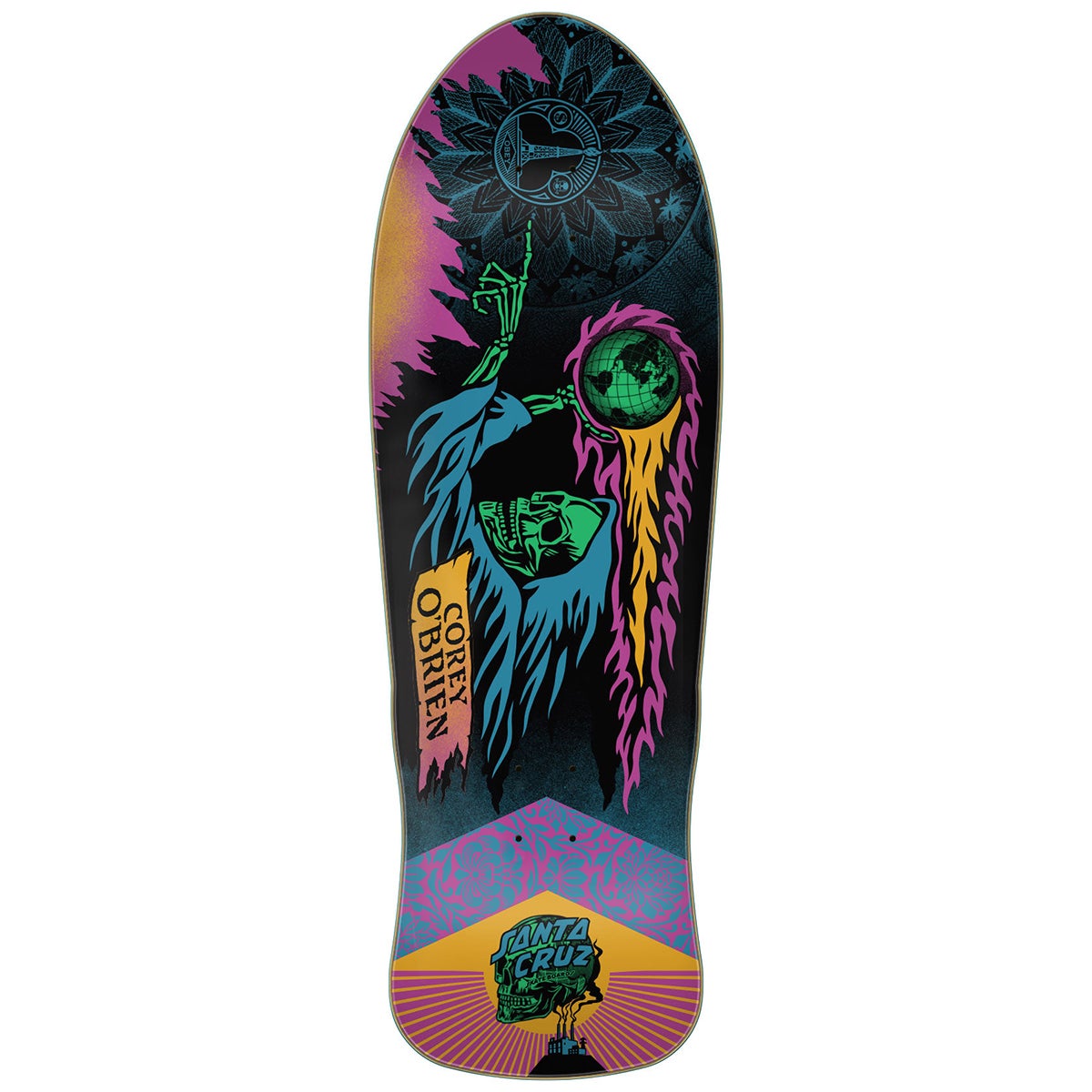 Santa Cruz OBrien Reaper By Shepard Fairey Reissue Skateboard Deck in Obrien |