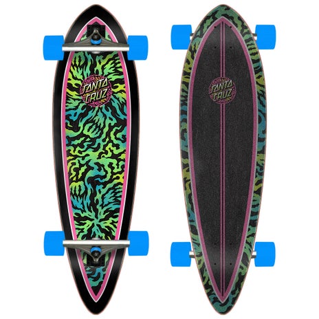 Santa Cruz Obscure Dot Cruzer Pintail Skateboard in Multi