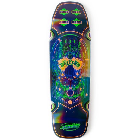 Santa Cruz Pinball Shaped Skateboard Deck in Delfino